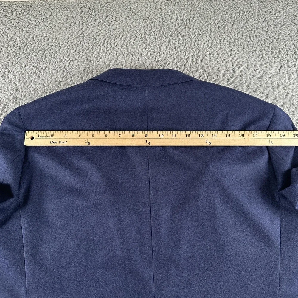 J.Crew Ludlow Suit Jacket Mens 42L Blue Wool‎ Slim Fit Italian Fabric Blazer